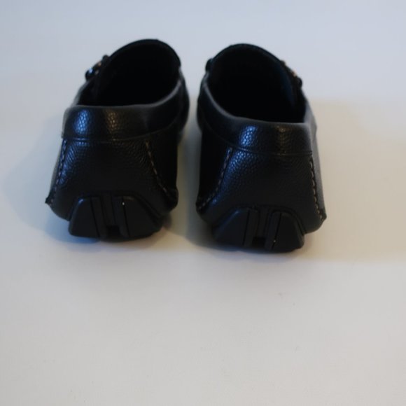 Mens Salvatore Ferragamo Black Leather Double Gancini Loafers 7* E - Picture 7 of 9